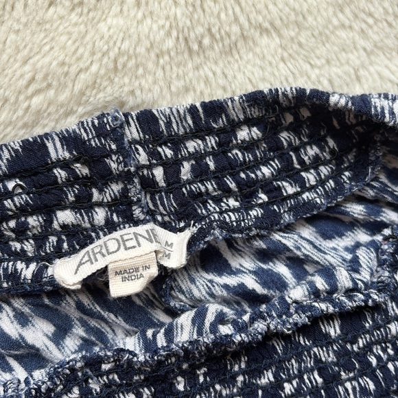 Ardene Blue and White Boho Shorts Medium - Picture 4 of 7